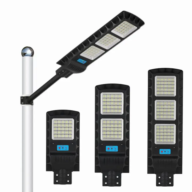 Motion Sensor ABS IP65 Waterproof Outdoor 200W 300W 400W 500W Integrated solar powered street lamp street light all in one