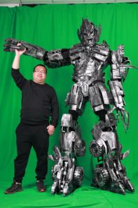 Adult <strong>Robot</strong> Costume Genuine Leather <strong>New</strong> Type Wearable Suits and Dresses with Helmet for Halloween TV &amp; <strong>Movie</strong> Exhibitions - Product Image 6
