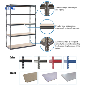 Heavy Duty 5 Layer <strong>Racking</strong> Shelf Boltless Stacking Storage Rack Rivet Shelving Steel Shelves for Garage Warehouse Industrial - Product Image 3
