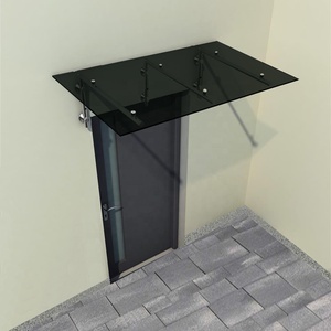 Soportes de Acero Inoxidable Resistentes para <span class=keywords><strong>Toldos</strong></span> de Vidrio Kinmade, Toldo de Vidrio Transparente para Exteriores, Vidrio Laminado - Product Image 4