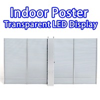 Eagerled 3D publicité verre fenêtre HD location extérieure transparent led panneau rideau mur film écran affichage pour magasins de détail