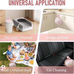 Bolsas de Basura de Colores para Baño, Bolsas de Basura Pequeñas sin Perfume, Bolsas de Basura Resistentes a Prueba de Fugas para Oficina o Dormitorio - Product Image 2