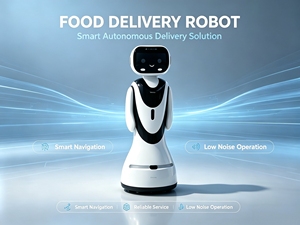 <span class=keywords><strong>Robot</strong></span> de livraison de nourriture intelligent à intelligence artificielle pour restaurants et hôtels, système de service alimentaire à recharge automatique, conversation interactive alimentée par LLM - Product Image 3