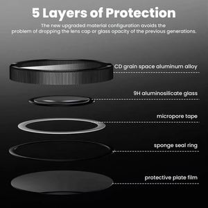 9h Glass Full Cover Sparkle Diamonds Camera Lens Protector for Iphone15 <b>Pro</b> Max - Product Image 2