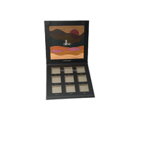 Boîte d'emballage cosmétique en carton, palette de fards à paupières vide, boîte de maquillage vide, boîte cadeau pour palette de fards à paupières, palette de rouge à lèvres