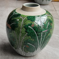 Vase de table en porcelaine de petite taille, motif chou peint à la main, style Art déco, pour la décoration de la maison, ornements de Pâques, fait main
