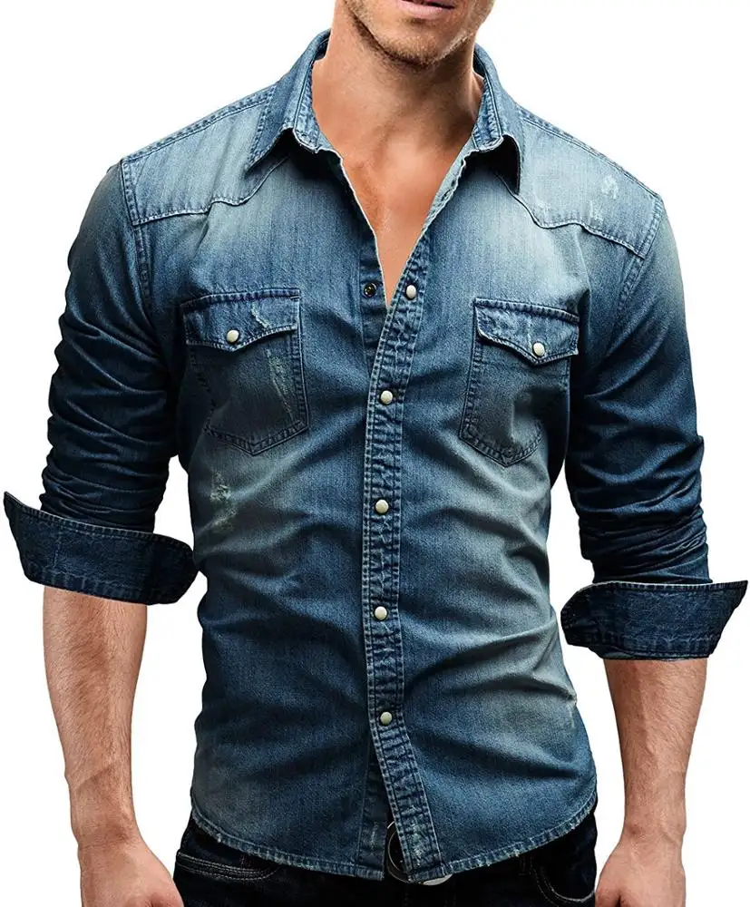 Camisa vaquera con botones Acne Studios de Denim de color Negro para hombre Hombre Ropa de Camisas de Camisas informales de botones 