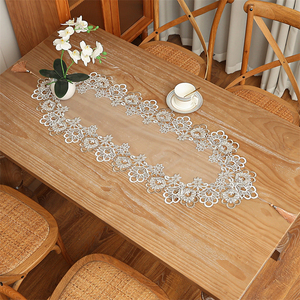 <span class=keywords><strong>Chemin</strong></span> <span class=keywords><strong>de</strong></span> <span class=keywords><strong>table</strong></span> rectangulaire en dentelle brodée <span class=keywords><strong>de</strong></span> luxe, en <span class=keywords><strong>organza</strong></span>, avec découpe, sets <span class=keywords><strong>de</strong></span> <span class=keywords><strong>table</strong></span> carrés beige brun avec macramé pour la décoration <span class=keywords><strong>de</strong></span> la maison - Product Image 5