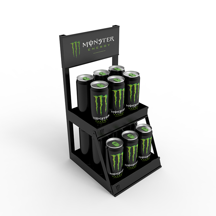 Hot Selling Supermarket Counter Display Stand Bottle Display Rack With Customized Logo