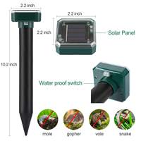 Extérieur résistant à la pluie solaire ultrasons Vibration souris répulsif serpent répulsif maladies des plantes et insectes nuisibles pelouse jardin