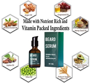 Tùy Chỉnh Tự Nhiên Barber Oil Argan Sản Phẩm Mens 100% Râu Tự Nhiên Huyết Thanh Tóc Tăng Trưởng Dầu - Product Image 3