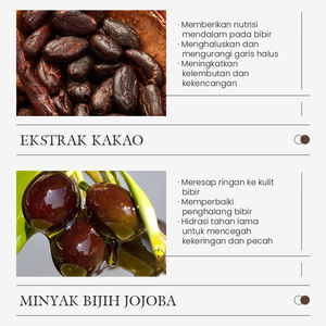 Baume à lèvres au chocolat KORMESIC certifié Bpom, vente en gros, 2,7 g, lèvres pleines et lisses, atténue les ridules, nourrit en profondeur, améliore la texture - Product Image 3