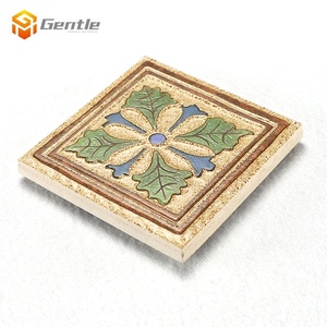 Buena calidad en relieve superficie pequeña flor de estilo árabe de cerámica de cocina rústica Casa de 80x80mm de - Product Image 3