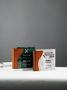 Livre en marbre en bois massif logo nordique créatif style technologie conception placement <span class=keywords><strong>de</strong></span> décoration <span class=keywords><strong>de</strong></span> trophée personnalisé - Product Image 4