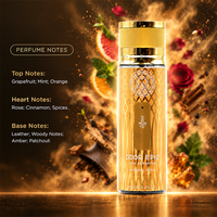 Parfum Arabe de Luxe Original en Spray en Gros 110ml pour Hommes avec Fragrance Douce Cannelle Cuir Ambre Boisé