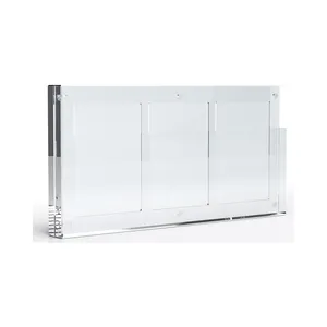 35PT Acrylic TCG Triple Cards Frame One-Touch-Open Magnetic Card Display Clear Stands Transparent Cards Stand 3 layers