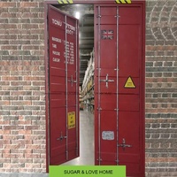 Porte de conteneur d'expédition pour mobilier industriel, porte de salle de bain en métal, porte battante simple, 210*90cm, service personnalisé, MOQ 1