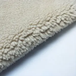 Tela de lana de cordero para tejer, tejido de cachemira 100 poliéster, venta al por mayor