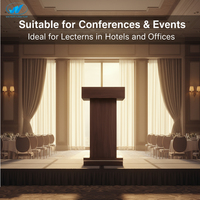 Nuevo Podio de Madera Personalizable para Conferencias, Portátil, para Eventos, Recepciones, Pequeño Podio de Pie, Mostrador de Recepción