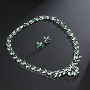 RAKOL SP035 Juego de Joyería de Lujo con Cristales de Circonio, Collar de Circonio Cúbico de Arabia Saudita para Bodas - Product Image 4