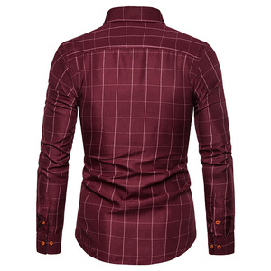 All'ingrosso di alta qualità europea e americana camicia da <span class=keywords><strong>uomo</strong></span> a manica lunga ampia camicetta Casual con risvolto Plus Size <span class=keywords><strong>abbigliamento</strong></span> da <span class=keywords><strong>uomo</strong></span> - Product Image 5