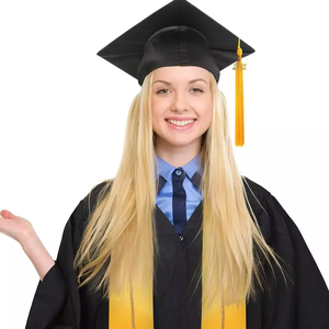 Traje de graduación OEM personalizado de fábrica JH, traje de soltero, traje de Maestría de Ingeniería de pregrado, vestidos y gorras de Graduación - Product Image 5
