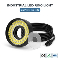 Anneau lumineux LED industriel sur mesure 24VDC/3-PIN avec option de température de couleur multiple pour système de vision de ligne de production automatisée