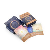 Baraja de Cartas del Tarot de Papel Ecológico y Duradero de 78 Piezas con Logotipo Personalizado Impreso, con Guía y Caja Rígida para Regalos Espirituales
