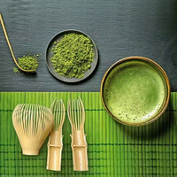 Fouet à Matcha en Résine Vert Thé, Vente en Gros, Fouet Mélangeur en Résine Chasen, Toucher Doux, Tube en Papier, Polypropylène pour Fouet