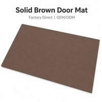 Tapis d'entrée uni, paillasson minimaliste en PVC, lavable, nettoyable, découpable, antidérapant, résistant aux taches