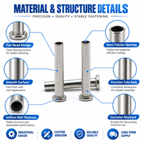 TianFang rivets semi-tubulaires en acier sur mesure pour assemblage métal, rivets de précision, OEM sur plan ou échantillon
