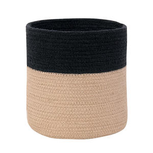 Le pot de couverture de plante en rotin tissé aux algues naturelles peut être plié panier de rangement de cuisine intérieur et extérieur - Product Image 1
