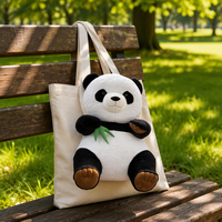 Ours géant chinois personnalisé, grande taille, peluche panda super douce en coton PP pour le soulagement du stress et les mariages