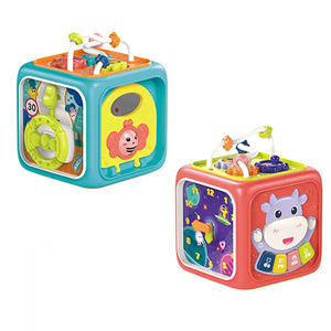 Boîte de jeu multifonctionnelle intelligente pour bébé, <span class=keywords><strong>6</strong></span> en 1, éducative précoce, <span class=keywords><strong>cube</strong></span> <span class=keywords><strong>d</strong></span>'activités, apprentissage musical, jouets pour enfants - Product Image 6