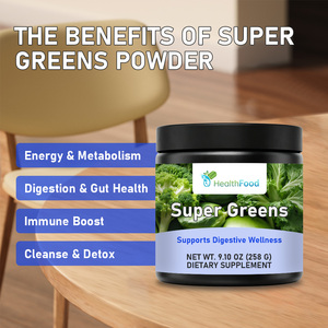 Suplemento de Desintoxicación y Bienestar Digestivo con Fibra Dietética y Carbohidratos, Polvo de Superverdes Personalizado OEM - Product Image 2