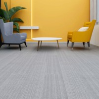 Dalles de moquette modernes en nylon jacquard à carreaux, rembourrées, lavables, antistatiques, pour usage commercial, bureaux, salles de réunion, halls d'accueil et salons, fabriquées à la machine