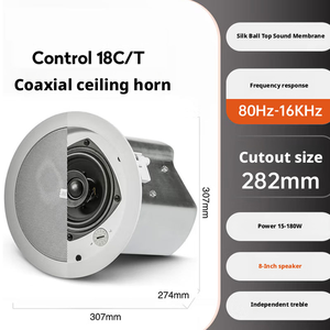 Plafonnier coaxial de haute qualité le plus vendu pour haut-parleur JBN Control18C-T, idéal pour les théâtres, les auditoriums et les événements en plein air - Product Image 4
