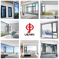 Ventanas Modernas de Aleación de Aluminio Resistentes a Huracanes, Certificadas para Edificios Costeros de Gran Altura y Villas