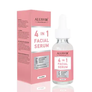 Serum Perawatan Wajah 4 dalam 1, grosir Serum Anti Penuaan, asam Hyaluronic, Niacinamide, Serum perawatan kulit, pemutih wajah 4 dalam 1