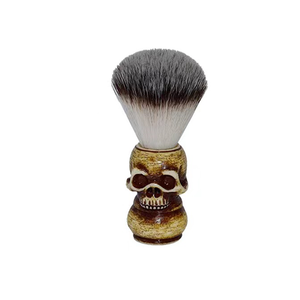 Logo personnalisé manche en bois incurvé visage balayage poussière brosse pur <span class=keywords><strong>blaireau</strong></span> léger 39g Salon usage domestique barbe <span class=keywords><strong>blaireau</strong></span> - Product Image 6
