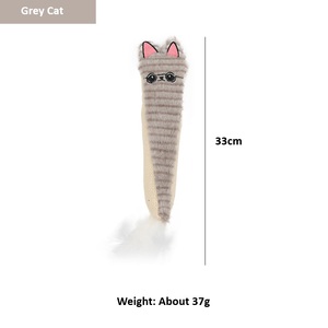 かわいい漫画猫インタラクティブおもちゃキャットニップファッション動物型ペットおもちゃ小動物ギフト毎日使用 - Product Image 4