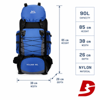 Sac à dos d'extérieur léger 20-35L en nylon avec plusieurs compartiments pour la randonnée et les voyages OEM ODM