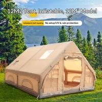 Tente de camping gonflable de luxe, toutes saisons, imperméable, en tissu Oxford, grande tente familiale, installation facile, tente d'extérieur