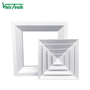Hvac Trần khuếch tán không khí có thể tháo rời khuếch tán vuông <span class=keywords><strong>4</strong></span> Cách đăng ký vuông - Product Image 3