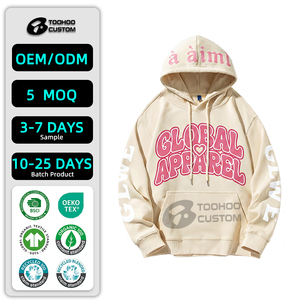 Custom Vintage Acid Wash Winter Hoodie 500GSM Heavyweight Unisex Streetwear Boxy Fit Oversized 100% Cotton Blank Sweatshirt - Product Image 1