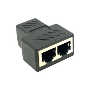 1 à 2 connecteur répartiteur de coupleur ethernet rj45