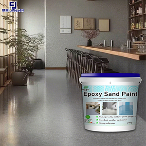 Epoxidharz-Bodenfarbe Herstellung Marmor-Effekt Wasserdicht und Rutschfest Bodenbelag Ersatz für Keramikfliesen Verschleißfest - Product Image 5
