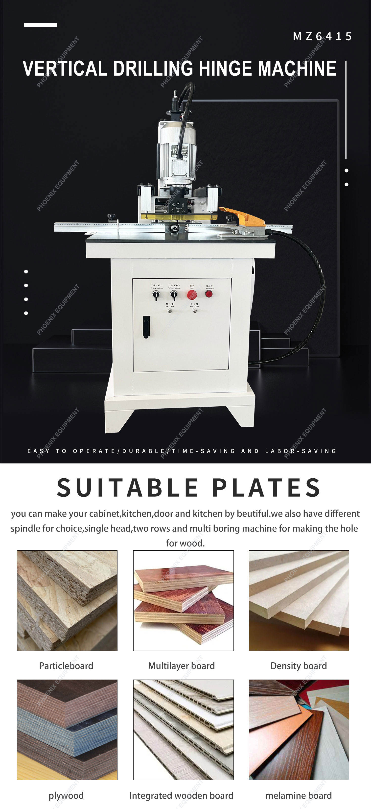 MZ6415 Panel Furniture Minifix Drilling Machine - High Prod