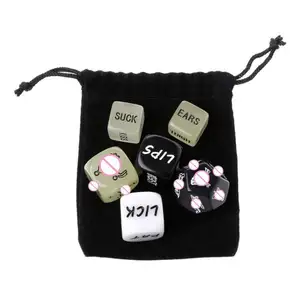 Sex Dice Set Couple Gift Love Game Sextoys Adults Sex Dice 6pcs with Sex Position Game for Adult