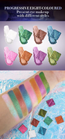 Palette de fards à paupières multichromes IMAGIC 8 teintes, scintillantes, métalliques, résistantes aux plis, pour un look audacieux de soirée, pour les distributeurs
